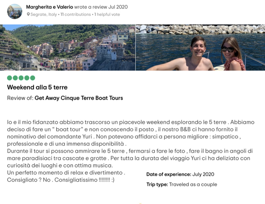 Tour in barca Cinque Terre Portovenere