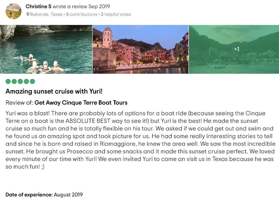 Cinque Terre and Portovenere boat Tour